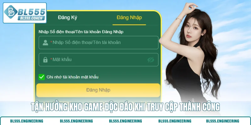 Tận hưởng kho game độc đáo khi truy cập thành công